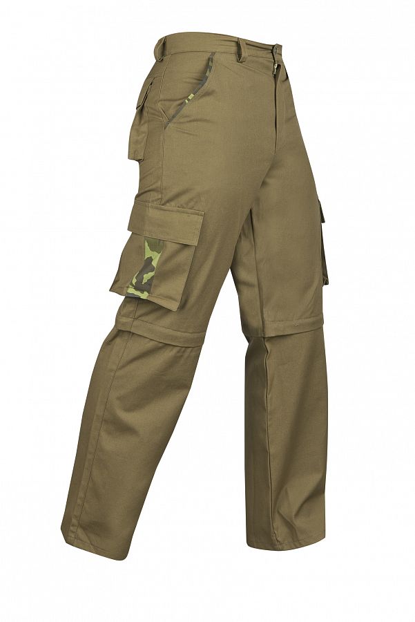 Kalhoty myslivecké odepínací nohavice voděodolné vel.60 - Obrázek